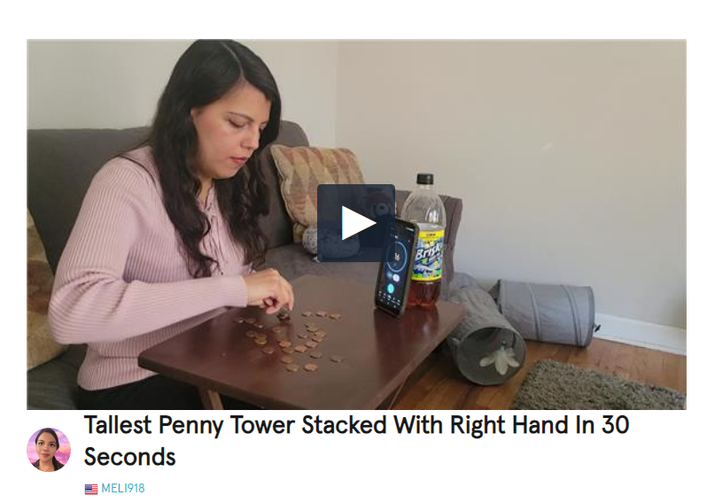 Melissa Molina as a record breaker