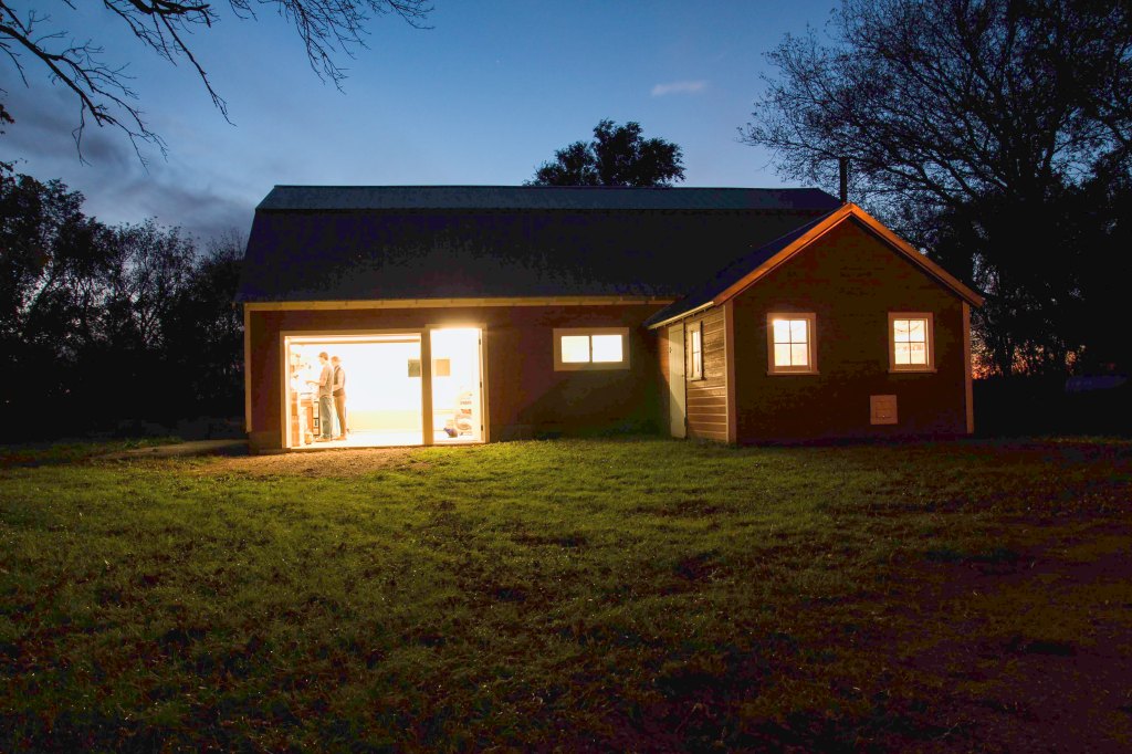 Woodshop at Night Smiling Tree Gifts and Smiling Tree Toys - Kathleen Batalden Smith