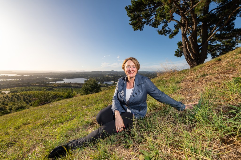 Zoë never more at home than on a hill (Image and caption credit: Zoë Routh)