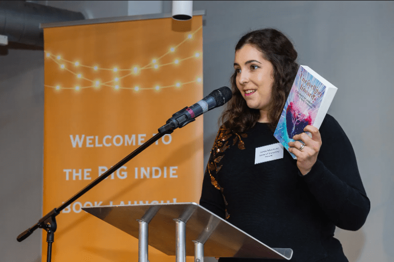 Camilla at Big Festive Indie Book Launch 1 © Yakir Zur 2023